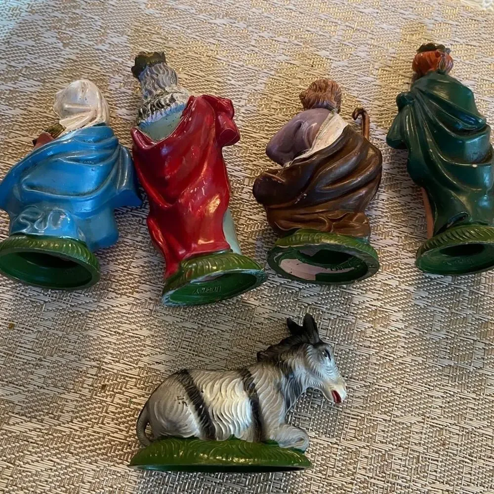 Vintage Fontanini Italian Christmas nativity 5 piece set